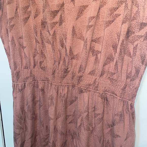 Merrell Knit casual midi dress Burlwood Prism print with pockets - Picture 5 of 10